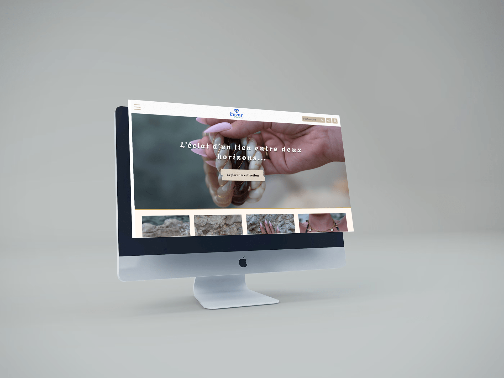 CoeurMeridien – Webdesign boutique de bijoux