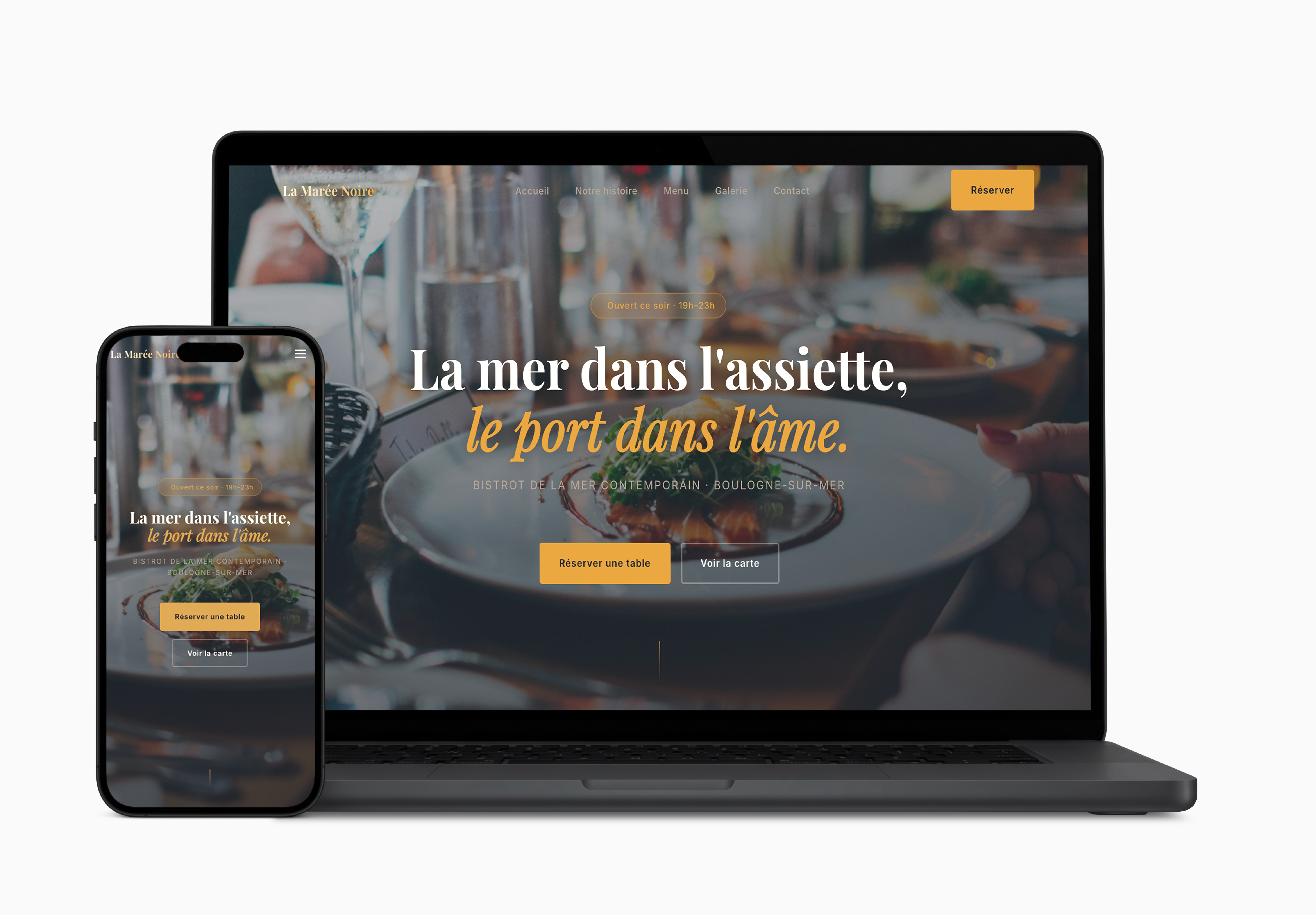 La Marée Noire – Site restaurant sur mesure Boulogne-sur-Mer